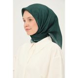 Madame Polo Kehribar Kare Eşarp Çam Ağacı 90x90 Cm Kayma Yapmayan Kumaş