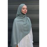Madame Polo Krep Şifon Şal - Mint