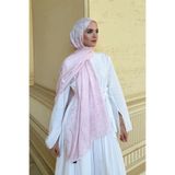 Madame Polo Premium Glow Jakar Şal Dama - Pembe