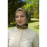 Madame Polo Rustic Rosie Desen Eşarp - Haki