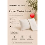 MADAME QUEEN Örme Yastık Alezi Su ve Kire Dayanıklı Fermuarlı Yastık Koruyucu Kılıf