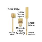 MADAMENATUREL 3`LÜ ORGANİK MUTFAK TEMİZLİK SETİ (KAKTÜS OTU)ŞİŞE TEMİZLEME,SEBZE-MEYVA TEMİZLEME,BULAŞİK TEMİZLEME