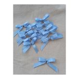 Madamera Bebe Mavisi Grogren Fiyonk Kurdele 1 cm 50 Adet, Hediye Paketleme, Süsleme için Fiyonk Kurdele