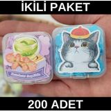 Madamina 2 Li Paket 200 Yaprak Parfümlü Eriyen Mini Kağıt Sabun Öğrenci Çocuk Okul Dezenfektan El Sabunu