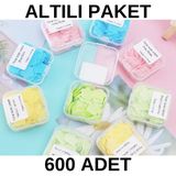 Madamina 6'lı Paket 600 Yaprak Parfümlü Eriyen Mini Kağıt Sabun Öğrenci Çocuk Okul Dezenfektan El Sabunu