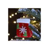 madamina Mini Yılbaşı Çorabı Çam Ağacı Süsü, Sevimli Çorap Süs , 8 cm