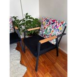 Madaminci Butik Balkon Bahçe Mobilyası Minder Kılıf Takımı 55*60 Ölçülerinde 4 Adet Sırt Yastık 4 Adet Alt Oturum