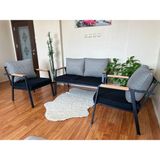 Madaminci Butik Balkon Bahçe Mobilyası Minder Kılıfı 55*60 Ölçülerinde Takım (Sadece 8 Adet Minder Kılıfı)