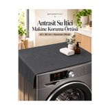 MADAMİNCİ Madamincii Krem Renk Çamaşır Makinesi Üstü Örtüsü 62x80 cm Su İtici Duck Kumaş