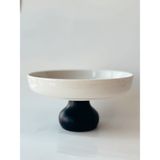 Madas Design Bakü 25 cm. Sunumluk,kurabiyelik,meyvelik,ayaklı Sunumluk,porselen Sunumluk,servis tabağı,salata tabağı