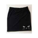 mAddog Cats Diz Üstü Etek / Siyah