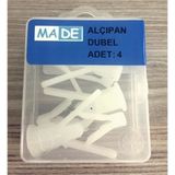 Made Alçıpan 4'lü ST-13 Dübel