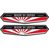 Made In Japan Bayraklı 3D Sticker - Çok Renkli