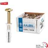 Made Kalibre Dübel Takımı 8 Mm 100 Adet