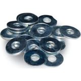 Made Metal 20 mm Gümüş Renk Dayanıklı Nikelajlı Paslanmaz Çelik Vida Pulu - 50 Adet