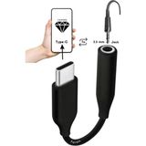 Madeg Type-C To Jack 3.5 mm Kulaklık Dönüştürücü Tüm Type-C Telefon ile Uyumlu Aux Kablo Converter - Siyah