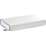 MADEMUR Ortopedik Visco Yastık Ergonomik Boyun Destekli Visco Yastık 60X40X11-9 cm - 40 x 60 cm - Beyaz