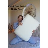 MA'DEMUR Visco Yastık Klasik Yastık Butik Otel Ergonomik Yastık 65x45x12 Cm