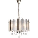 Madera 50'lik Krom Füme Camlı Kristal Taşlı Avize - 6