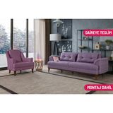 Madera Koltuk Takımı Keten Mor