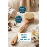 Madetoll %100 Doğal At Kılı Uzun Saplı Batık & Selülit Fırçası