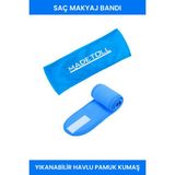 Madetoll Saç Bandı Makyaj ve Cilt Bakım Cırtcırtlı Havlu Bant
