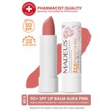 MADEUS SPF+50 Yoğun Nemlendirici Renkli Dudak Nemlendici Lip & Cheek Balm Aurora Pink 5 GR