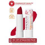 MADEUS SPF+50 Yoğun Nemlendirici Renkli Dudak Nemlendici Lip & Cheek Balm Red Pulse 5 GR