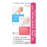 MADFORCOS 2'li Ayak Bakım Seti | Soyan Ayak Peeling Maskesi + Nemlendirici Çorap Tipi Ayak Maskesi | Çatlak Topuk & Ölü Deri Bakımı
