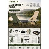 Madfox Airnest Ultra 2 Sandalye + Apex Katlanabilir Kamp Masası Takımı