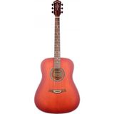 Madison MAG-41M-TRD Trans Red Akustik Gitar - Kızıl Günbatımı