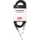 Madison Mıc002-3M-Bk Gitar Kablosu (3M Siyah) | Pratik Ev Ve Stüdyo Kablosu
