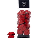Madlen Çikolata Kırmızı Yaldızlı Sütlü Çiçek Baton 500 gr