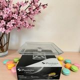 Madlen Crystallin Ayaklı Kare Servis Tabağı 24 cm - 1 Adet