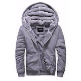 Madmext 22377 Gri Kapşonlu Erkek Sweatshirt