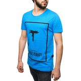 Madmext 2533 Mavi Erkek T-Shirt