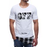 Madmext 2576 Beyaz Erkek T-shirt