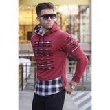 Madmext 2656 Bordo Erkek Sweatshirt