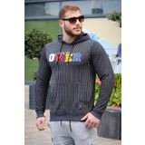 Madmext 2788 Siyah Kapşonlu Erkek Sweatshirt
