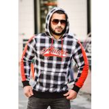 Madmext 2843 Beyaz Kapşonlu Erkek Sweatshirt