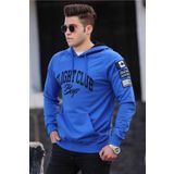 Madmext 2868 Saks Mavisi Erkek Sweatshirt