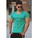 Madmext 2895 Yeşil Erkek T-shirt