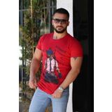 Madmext 4028 Bordo Erkek T-shirt