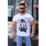 Madmext 4028 Erkek Baskılı Tişört