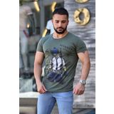 Madmext 4028 Haki Erkek T-shirt