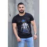 Madmext 4028 Siyah Erkek T-shirt