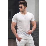 Madmext 4055 Beyaz Erkek T-shirt