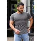 Madmext 4077 Antrasit Erkek T-shirt