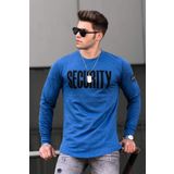 Madmext 4126 Saks Mavisi Erkek Sweatshirt