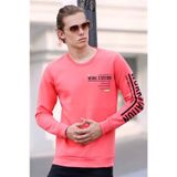 Madmext 4161 Pembe Kapşonlu Erkek Sweatshirt